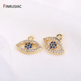 Evil Eye Charms Zircon Pendant Earrings Making Supplies