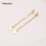 14K Plated Brass Heart Lobster Clasps for Jewelry Making
