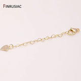 14K Plated Brass Heart Lobster Clasps for Jewelry Making