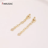 14K Plated Brass Heart Lobster Clasps for Jewelry Making