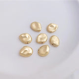 14K Plated Brass Irregular Nugget Beads DIY Bracelet Making Supply