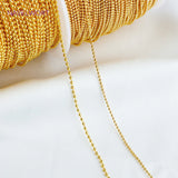 14K Plated Brass Ball Bead Chains for Necklace Making