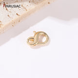 14K Plated Brass Metal Lobster Clasps for Jewelry Making DIY