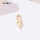 14K Plated Brass Metal Lobster Clasps for Jewelry Making DIY