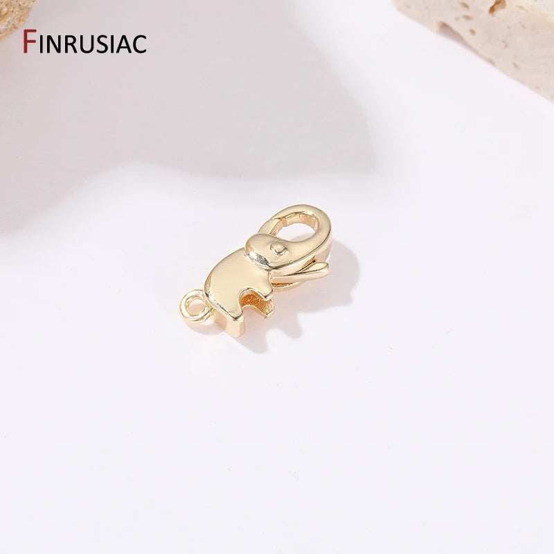 14K Plated Brass Metal Lobster Clasps for Jewelry Making DIY