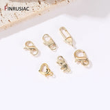 14K Plated Brass Metal Lobster Clasps for Jewelry Making DIY