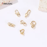14K Plated Brass Metal Lobster Clasps for Jewelry Making DIY