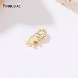 14K Plated Brass Metal Lobster Clasps for Jewelry Making DIY