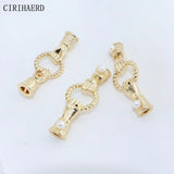 14K Plated Brass Pearl Necklace Pendants Charms Connectors