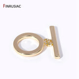 14K Plated Brass OT Clasps for DIY Jewelry Making, Big Size Toggle Clasps