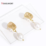 14K Plated Brass Smooth Post Earring with Jump Ring, DIY Earring Making