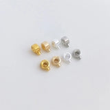 14K Plated Brass Thin Crimp End Beads Jewelry Making Supply