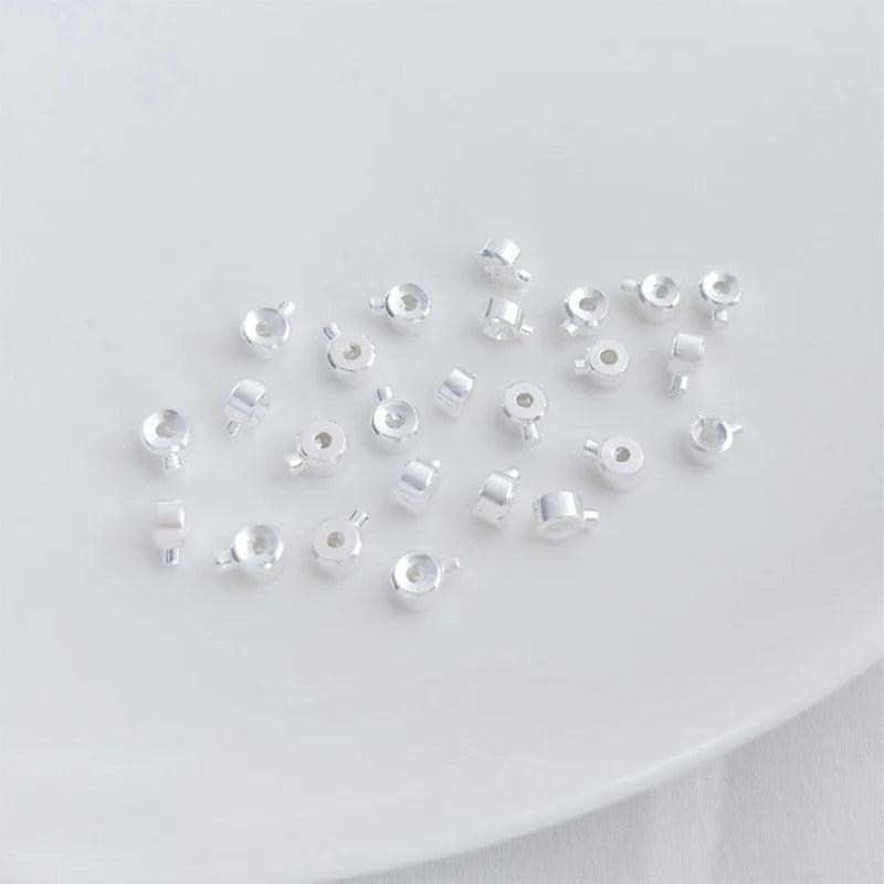 14K Plated Brass Thin Crimp End Beads Jewelry Making Supply