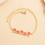 14K Plated Charm Cuff Adjustable Bangles Bracelets for Women