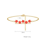 14K Plated Charm Cuff Adjustable Bangles Bracelets for Women