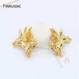 14K Plated Winged Horse Pendant for DIY Jewelry Making