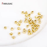 14K Plated Crimp End Beads,Lobster Clasp,Extender Tail Chains