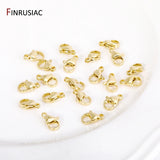 14K Plated Crimp End Beads,Lobster Clasp,Extender Tail Chains