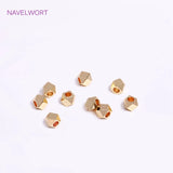 14K Plated Rhombus Beads for Bracelet Necklace Making, Spacer Separators