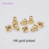 14K Plated Earring Backs Stoppers for DIY Jewelry Making Accessories