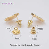 14K Plated Earring Backs Stoppers for DIY Jewelry Making Accessories