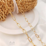 14K Plated Rough Chain for DIY Bracelet Necklace