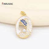 Enamel Brass Pearl Charms for DIY Jewelry Making