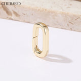 14K Plated Heart Star Twist Bracelet Necklace Clasp DIY Jewelry Connectors