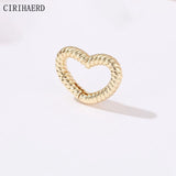 14K Plated Heart Star Twist Bracelet Necklace Clasp DIY Jewelry Connectors