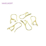 14K Plated Brass Earrings Hooks For DIY Earring Making