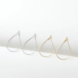 14K Plated Real Drop Frame Earrings Pendant DIY Material