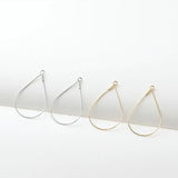 14K Plated Real Drop Frame Earrings Pendant DIY Material