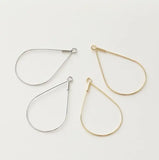 14K Plated Real Drop Frame Earrings Pendant DIY Material