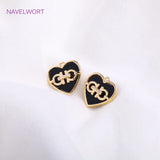 14K Plated Shell Butterfly Charm Brass Round Pendants for Women