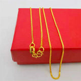 14K Plated Necklace Chain for Women Fine Necklace Small Chainbox