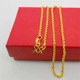 14K Plated Necklace Chain for Women Fine Necklace Small Chainbox