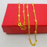 14K Plated Necklace Chain for Women Fine Necklace Small Chainbox