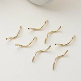14K Plated Real Copper Tube DIY Beading Accessories