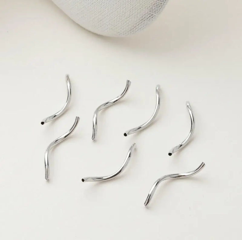 14K Plated Real Copper Tube DIY Beading Accessories