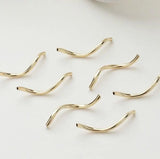 14K Plated Real Copper Tube DIY Beading Accessories