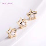 14K Plated Rhinestone Beads CZ Spacer DIY Jewelry Making