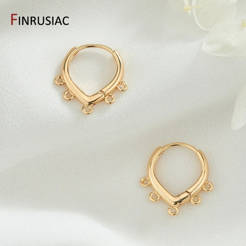 14K Plated Hoop Earring Hooks DIY Findings Components