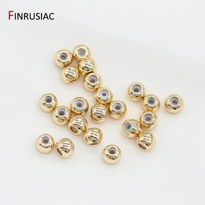 14K Plated Smart Beads with Silicone Insert