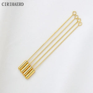 14K Plated Silicone Plug Brooch Pins DIY Jewelry Making Material