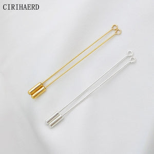 14K Plated Silicone Plug Brooch Pins DIY Jewelry Making Material
