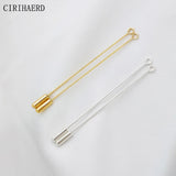 14K Plated Silicone Plug Brooch Pins DIY Jewelry Making Material
