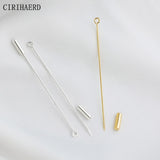 14K Plated Silicone Plug Brooch Pins DIY Jewelry Making Material