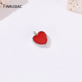 14K Plated Heart Charms Pendants DIY Necklace Bracelet Jewelry Making
