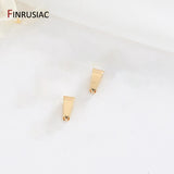 14K Plated Pinch Pendant Bails for Jewellery Making