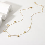 Delicate Butterfly Pendant Necklace for Women Girls